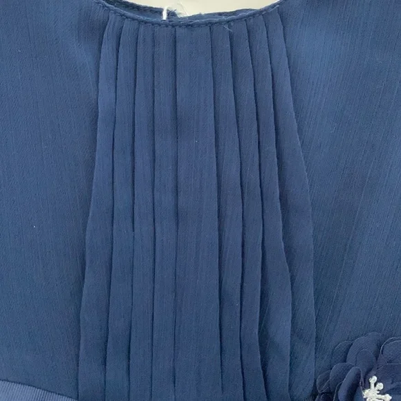 Carter’s, 12-18M, Darling Little Navy Dress, Silky Flowing Delicate Fabric - Picture 9 of 12